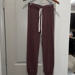 Project social brown lounge jogger lightweight sweat pants S